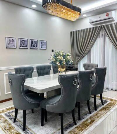 Modern Glass Top Dining Set